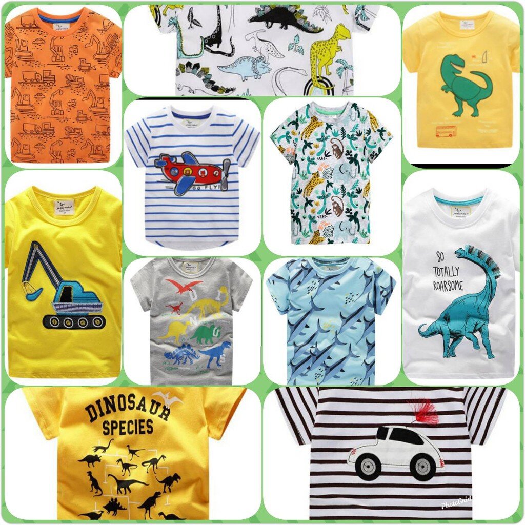 เสื้อเด็ก เสื้อยืดเด็กชาย ผ้านุ่ม ส่งจากไทย ลายใหม่!! B1/3