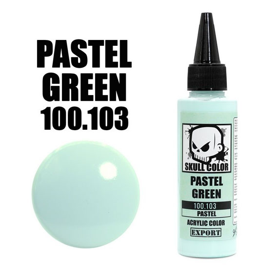 skull pastel 100.103 pastel green 60ml. สีเขียวพาสเทล