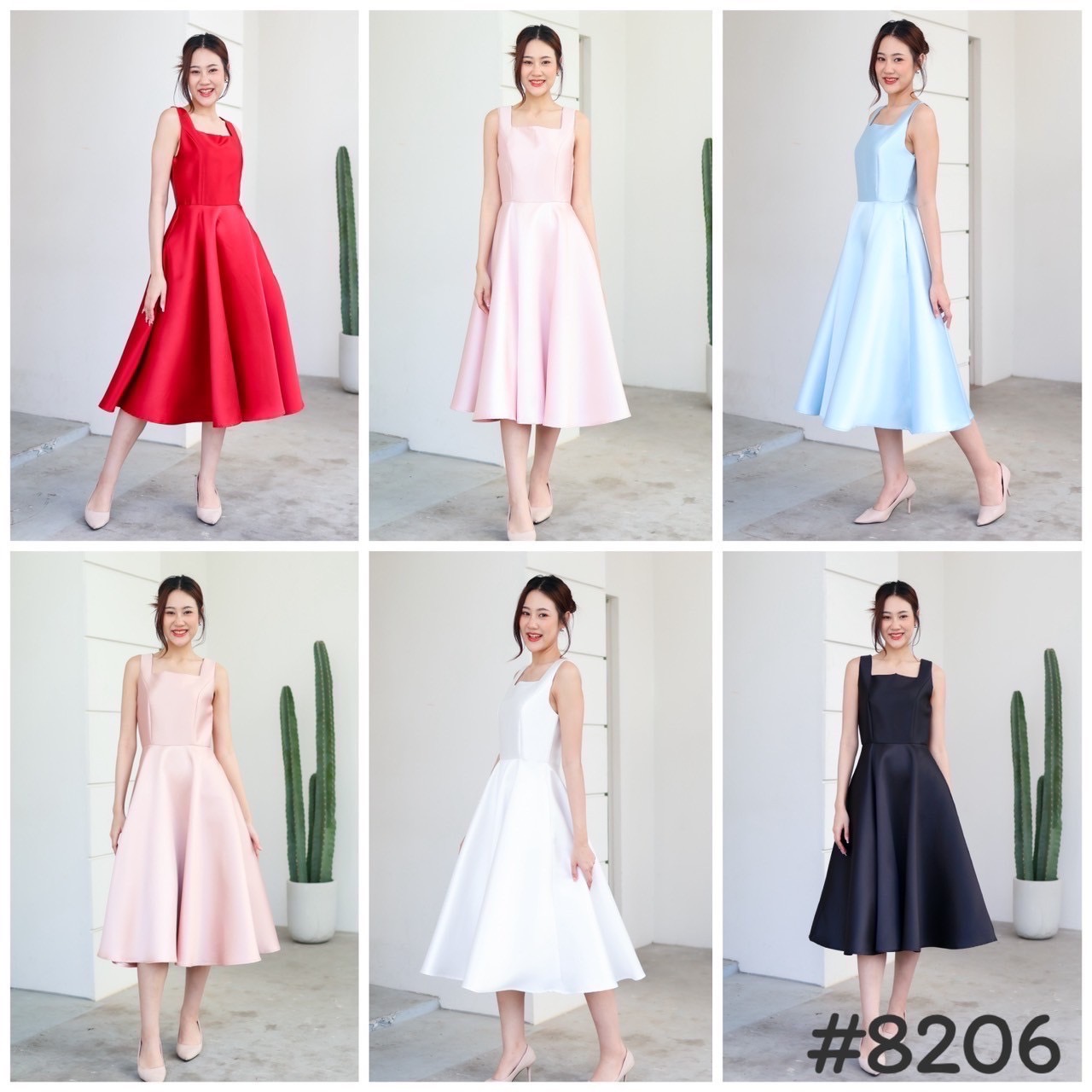 kudapy ชุดเซตเดรส+เสื้อคลุม เสื้อครอปแยกชิ้น แถมเข็มกลัดอก1ชิ้น สีขาว ,ชมพู , แดง ,โรสโกล,ฟ้า,ดำ