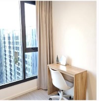 ให้เช่าคอนโด Denim Jatujak (เดนิม จตุจักร) - ห้องแบบกั้นห้องนอนน่าอยู่มักมากๆๆส่วนกลางดี - การเดินทาง: BTS หมอชิตและMRTจตุจักร - ใกล้ กรมขนส่ง ช่อง7