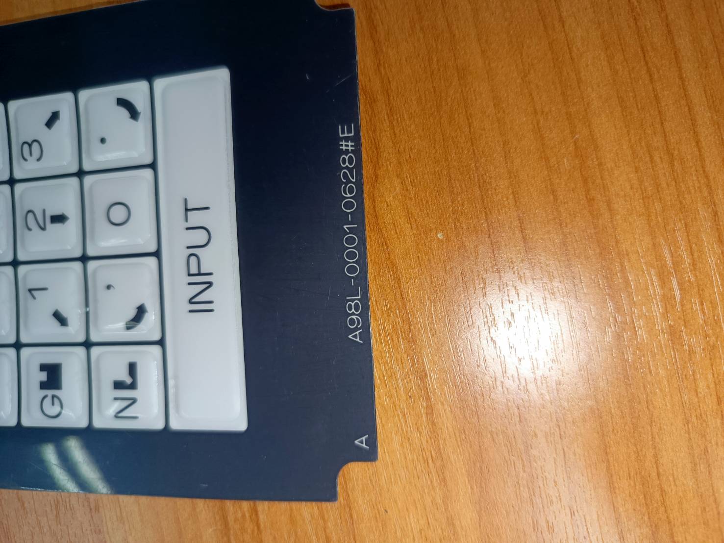 FANUC A98L-0001-0628#E Fanuc 10TF Keysheet สำหรับเครื่องกลึง