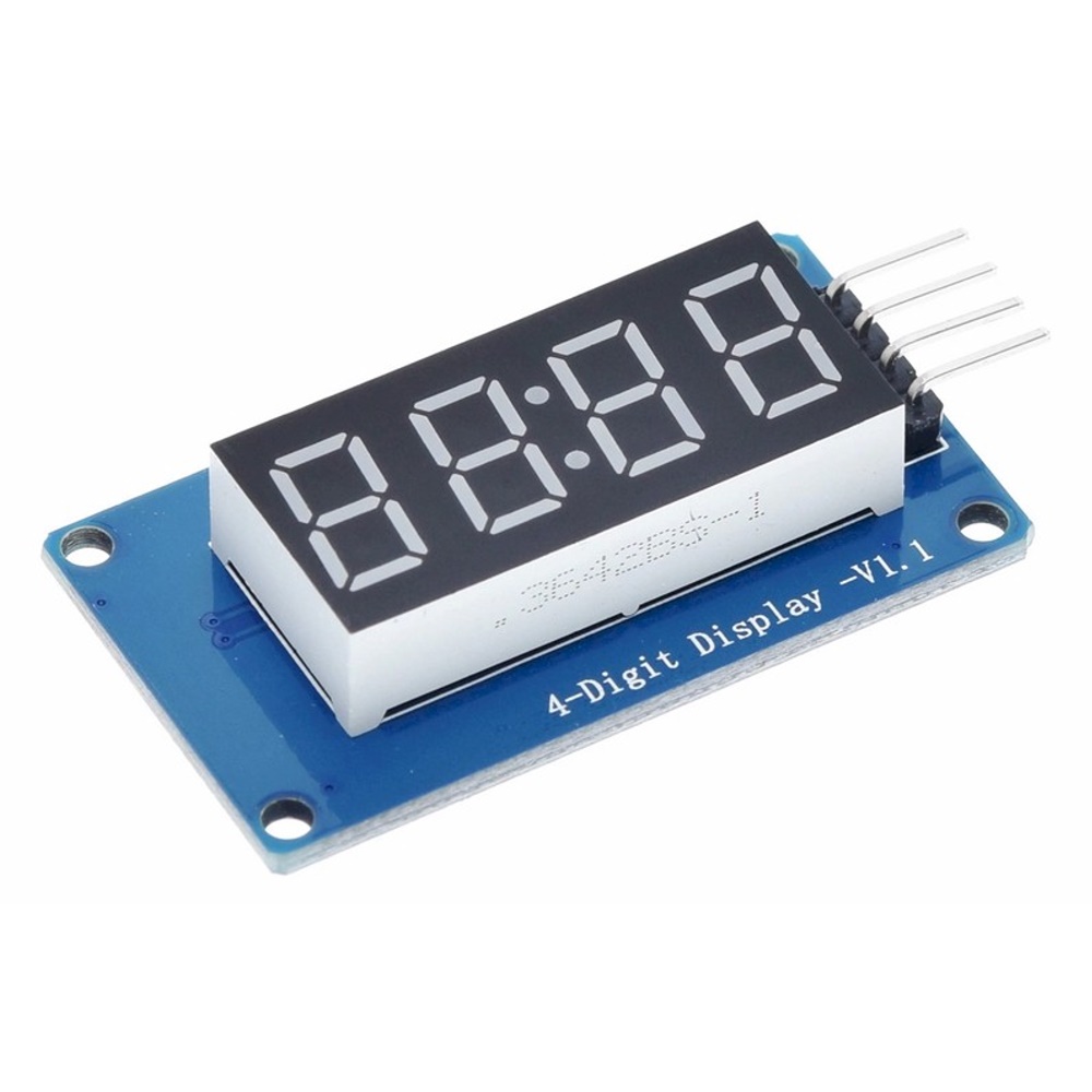 LED Time Clock Module For Arduino 0.36" TM1637 Driver โมดูลแสดงผลแบบนาฬิกา ตัวเลข 4 หลัก