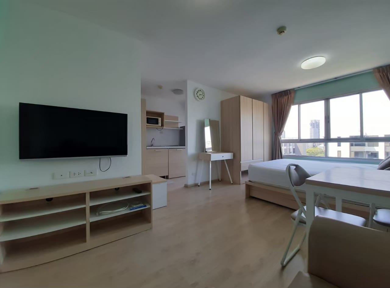 ปล่อยเช่าคอนโด Elio del ray sukhumvit 64 (เอลลิโอ เดลเรย์ สุขุมวิท64) - Studio 1ห้องน้ำ - ใกล้ BTS ปุณณวิถี - ขนาดห้อง 26 ตรม. ชั้น 8 ตึก B