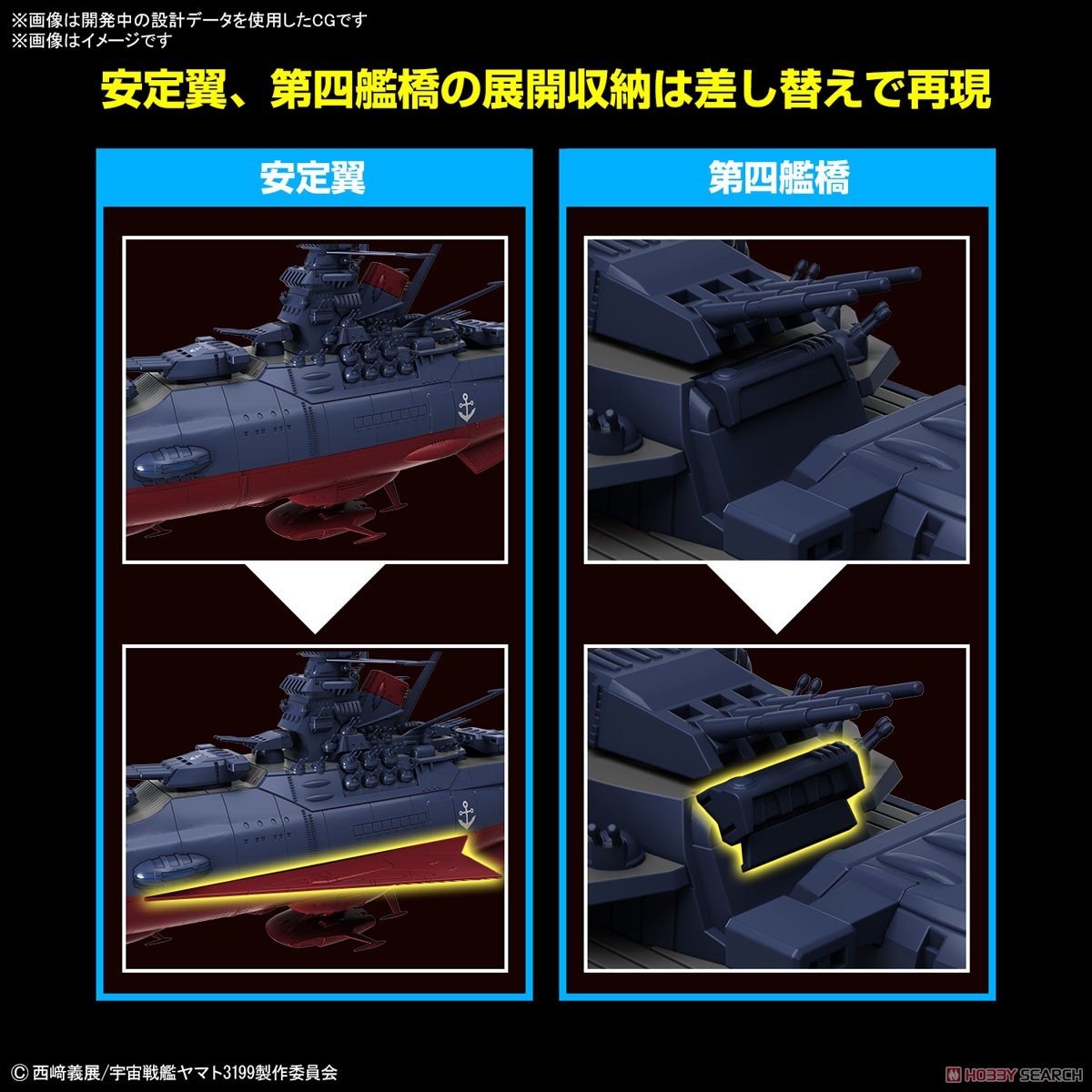 Bandai 4573102674357 1/1000 SPACE BATTLESHIP YAMATO 3199