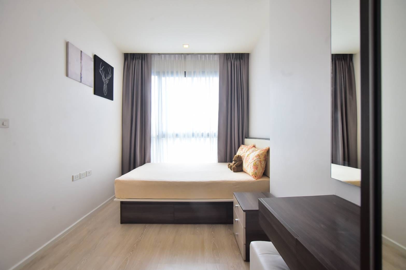 ปล่อยเช่าคอนโด Quinn Ratchada 17 (ควินน์ รัชดา 17) - 1ห้องนอน 1ห้องน้ำ 1ห้องนั่งเล่น - ใกล้ MRT สุทธิสาร - ขนาดห้อง 35 ตรม. ชั้น 25 ตึก B