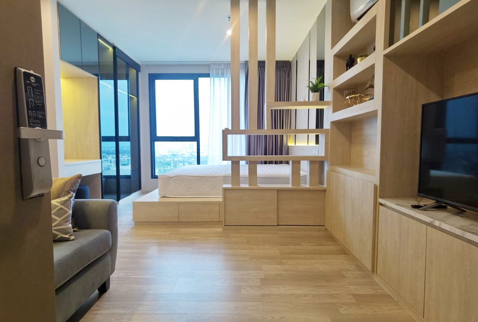 ปล่อยเช่าคอนโด Ideo Mobi Sukhumvit East Point (ไอดีโอ โมบิ สุขุมวิท อีสต์พอยท์) - พร้อมอยู่ Studio 1ห้องน้ำ - ใกล้ BTS บางนา - ขนาดห้อง 29 ตรม. ชั้น 21 ตึก B