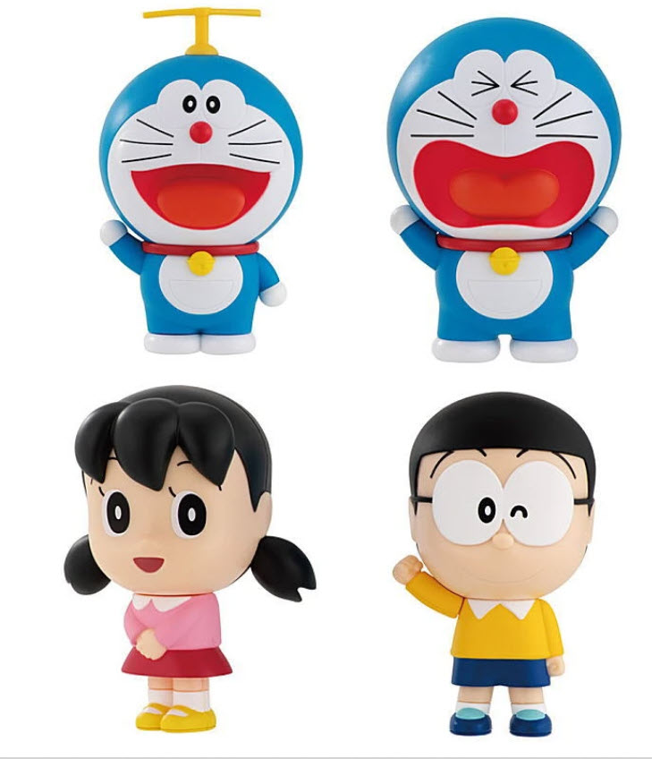 Bandai gashapon 4549660630890 Capchara Doraemon 8 (set of 4)