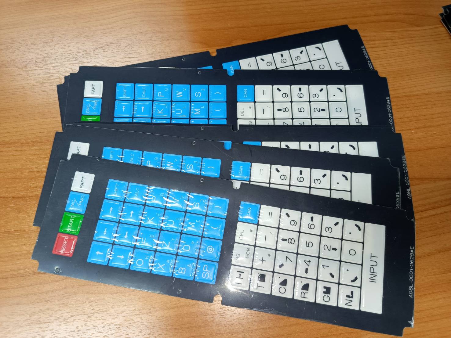 FANUC A98L-0001-0628#E Fanuc 10TF Keysheet สำหรับเครื่องกลึง