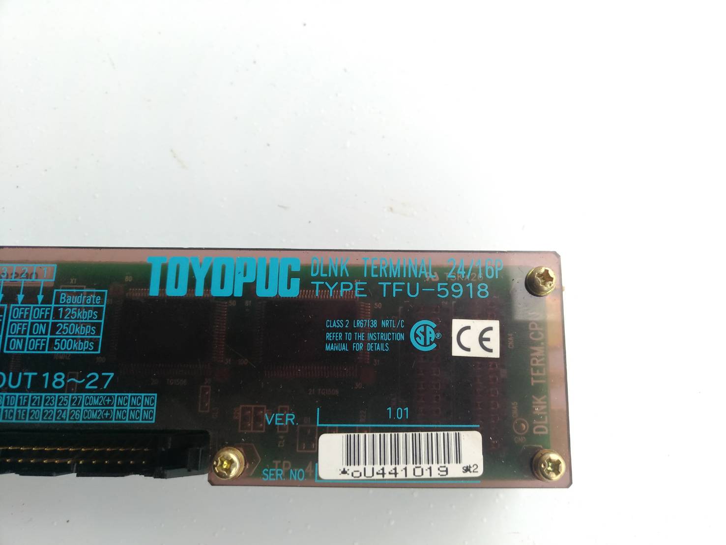 TOYOPUC DLINK TERMINAL 24/16P TYPE TFU-5918
