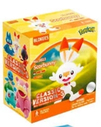BLOKEES 810181531015 BLOKEES FIGURES POKEMON 74011 CLASSIC VERSION S SCORBUNNY