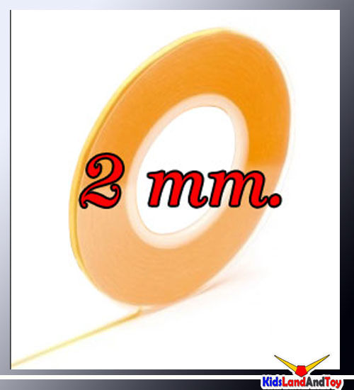 (เหลือ1ชิ้น) tamiya 87207 masking tape กว้าง 2 mm. (ความยาว18ม.)