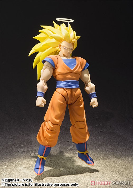 Bandai 4573102668738 S.H.FIGUARTS SUPER SAIYAN 3 GOKU REISSUE