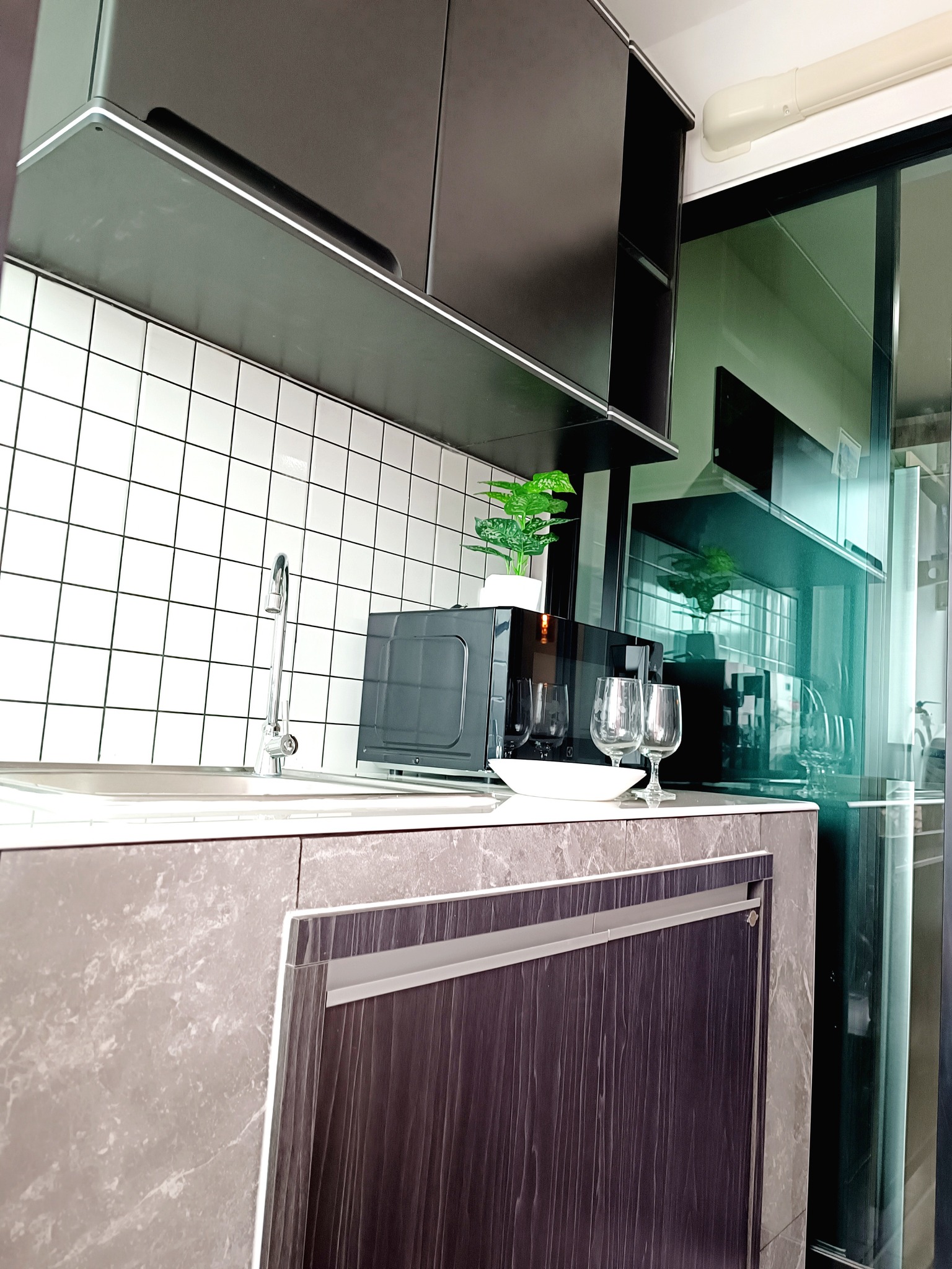 ให้เช่าห้องแบบ 1ห้องนอน 1ห้องน้ำ 1ครัวปิด โซนพื้นที่ BTS ปุณณวิถี คอนโด RYE Sukhumvit 101/1 (ไรย์ สุขุมวิท 101/1) Low Rise ขนาดห้อง 29 ตรม. ชั้น 2