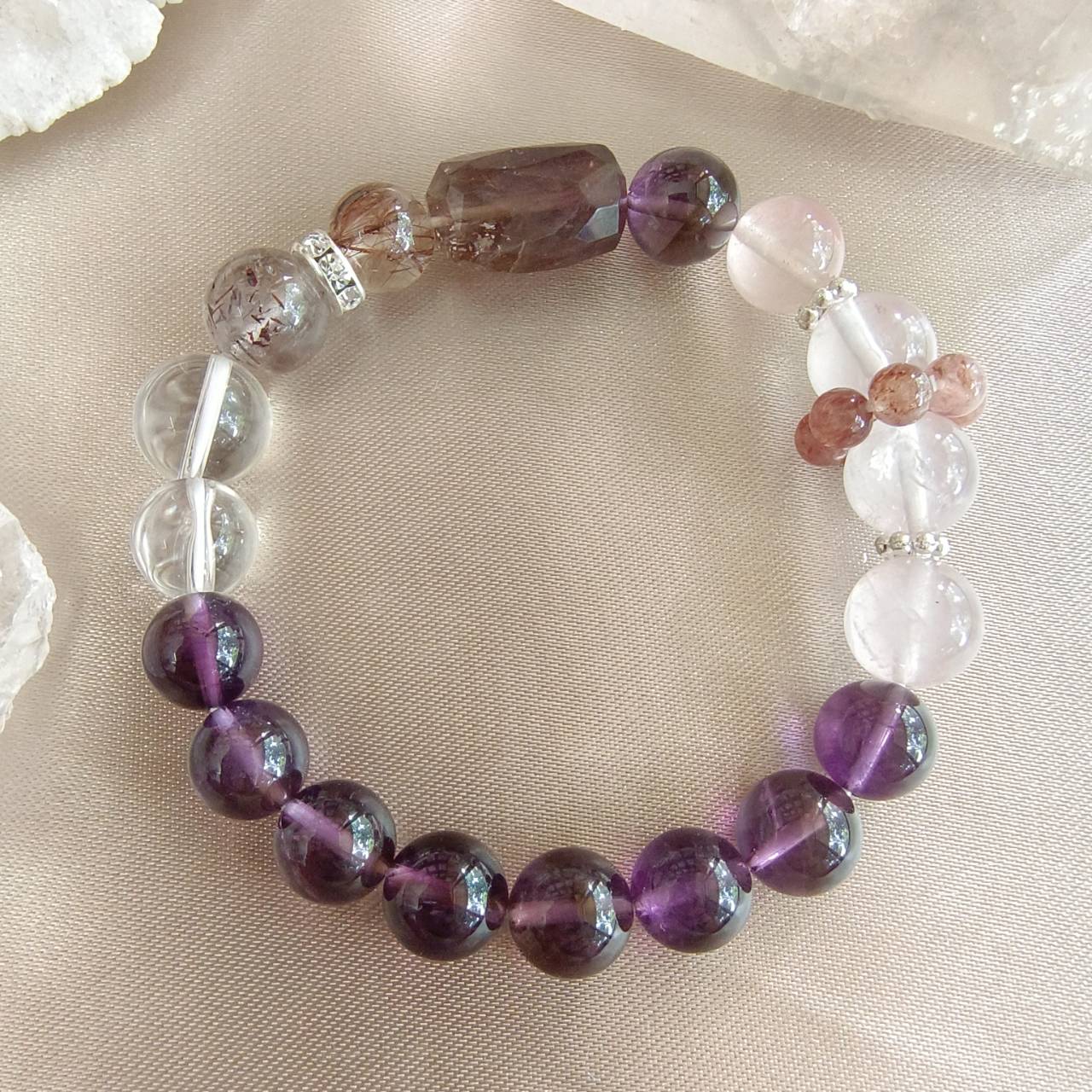 สร้อยข้อมือหินรวม7ชนิด