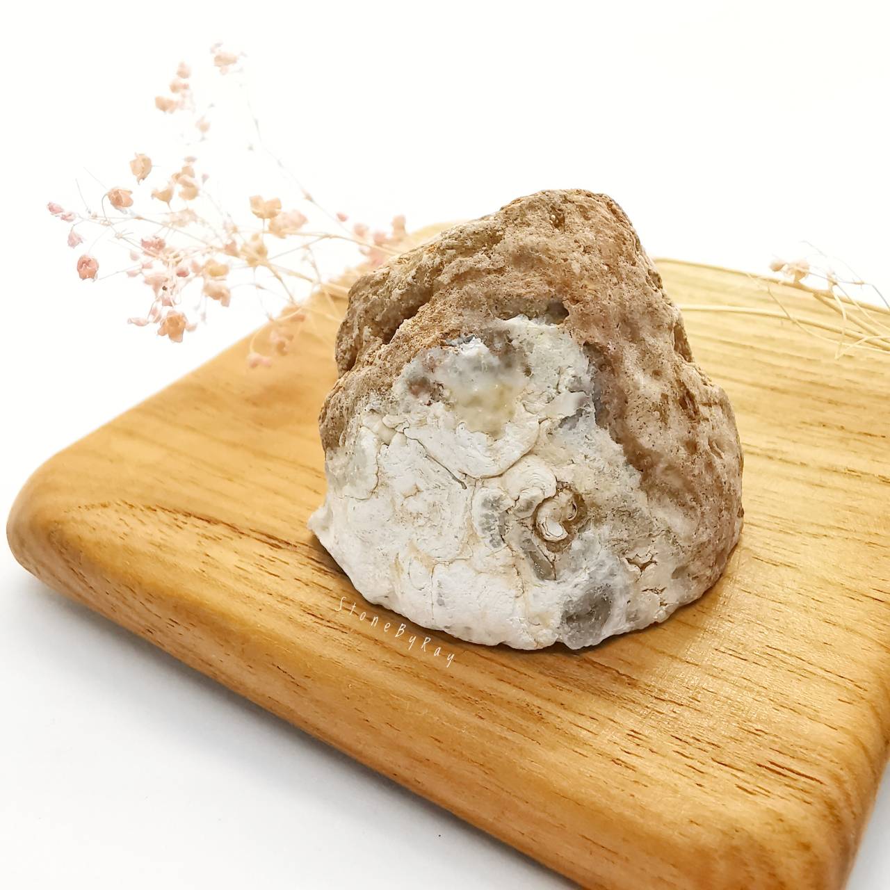 หินจีโอดอาเกตก้อนธรรมชาติ Geode Agate