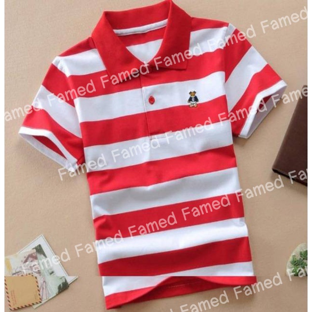 เสื้อคอปกเด็ก ผ้านุ่ม งานดี ส่งในไทย ลายใหม่