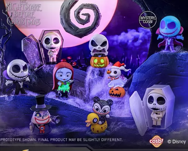 กล่องสุ่ม-จุ่มเดี่ยว 4895228618115 the nightmare before christmas-cosbi collection