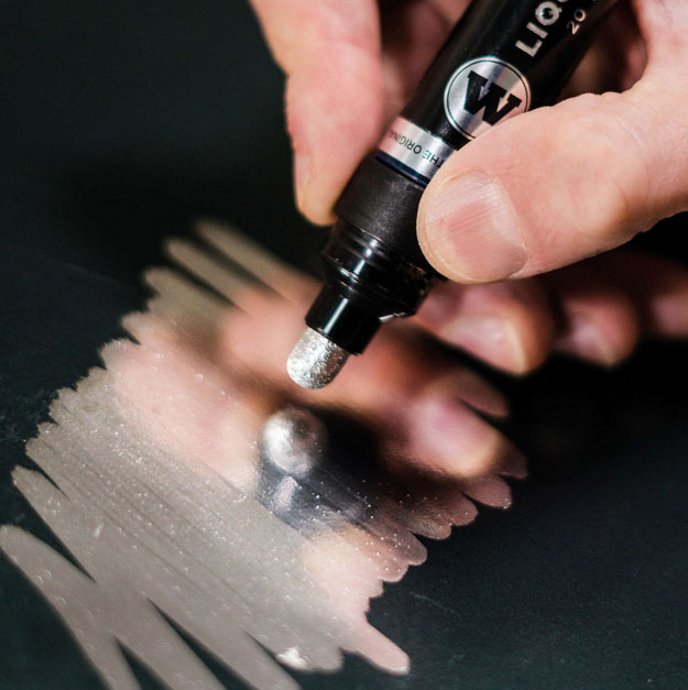 pumpmarker liquid chrome 5mm. (molotow) สีโครมแบบปากกา