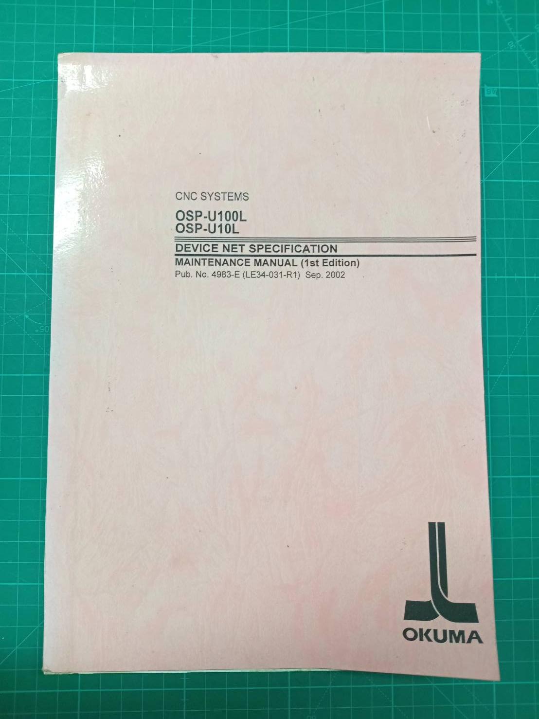 OKUMA OSP-U100L,U10L DEVICE NET SPECIFICATION WIRING DIAGRAM