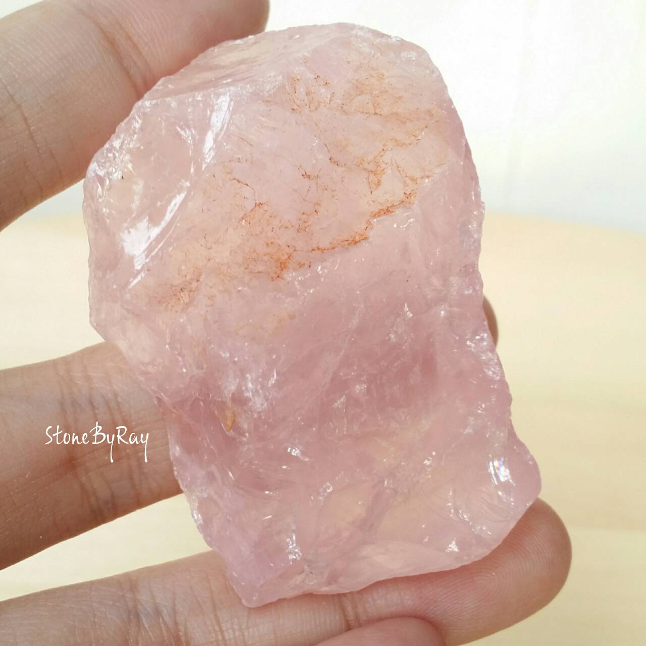 หินโรสควอตซ์ก้อนธรรมชาติ(Rose Quartz)