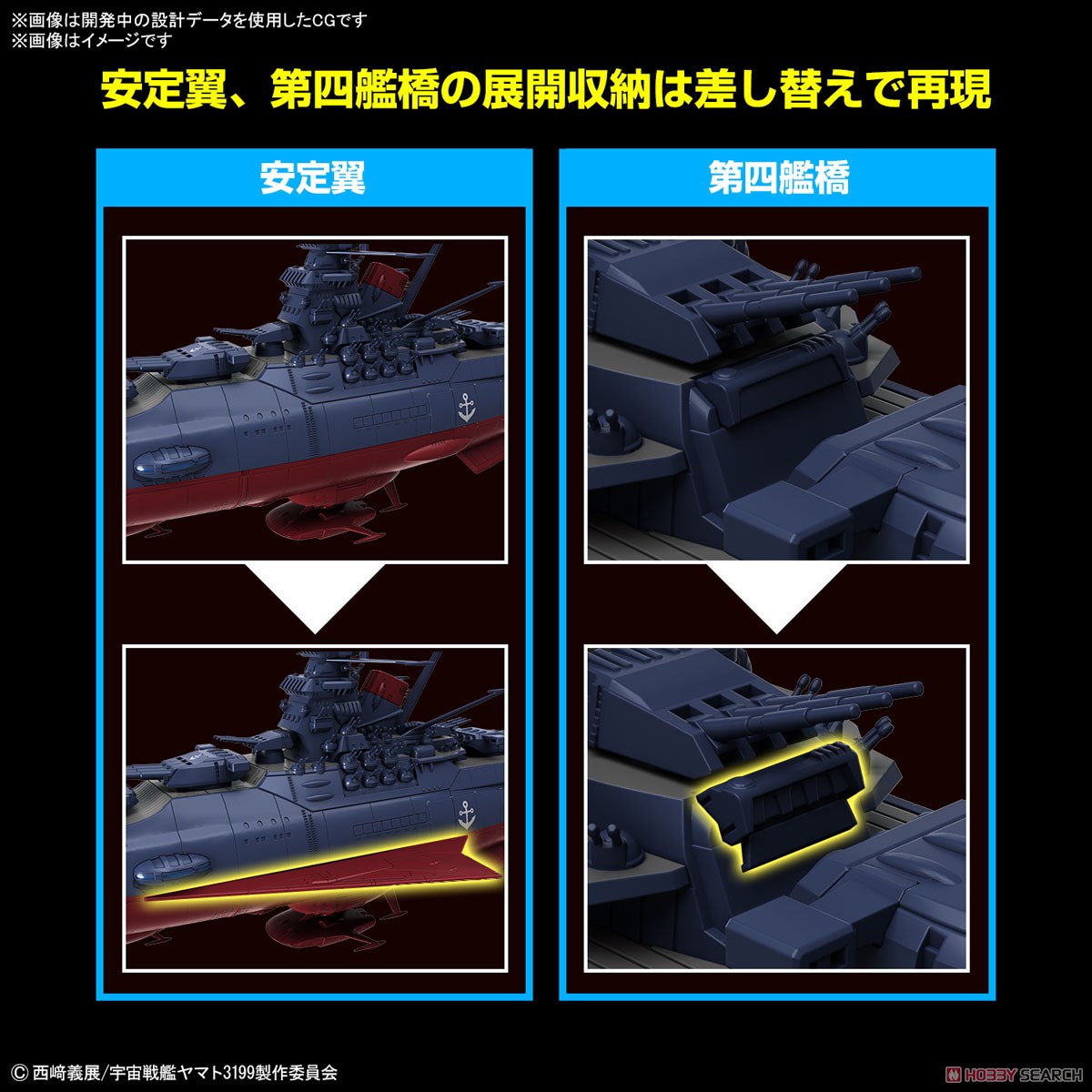 Bandai 4573102674357 1/1000 SPACE BATTLESHIP YAMATO 3199