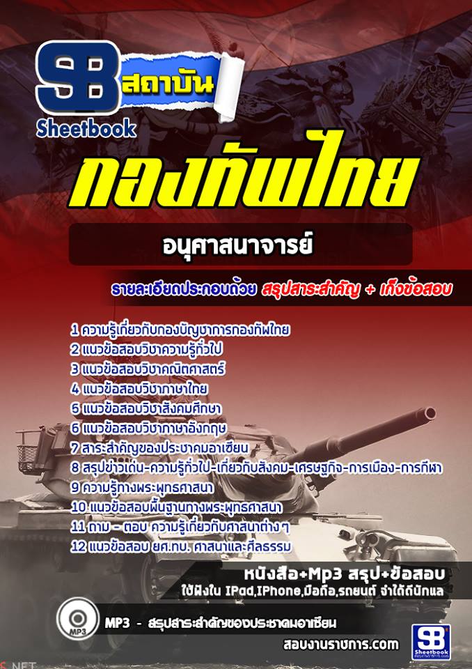 แนวข้อสอบกลุ่มงานอนุศาสนาจารย์ กองบัญชาการกองทัพไทย พร้อมเฉลย (ใหม่ล่าสุด)