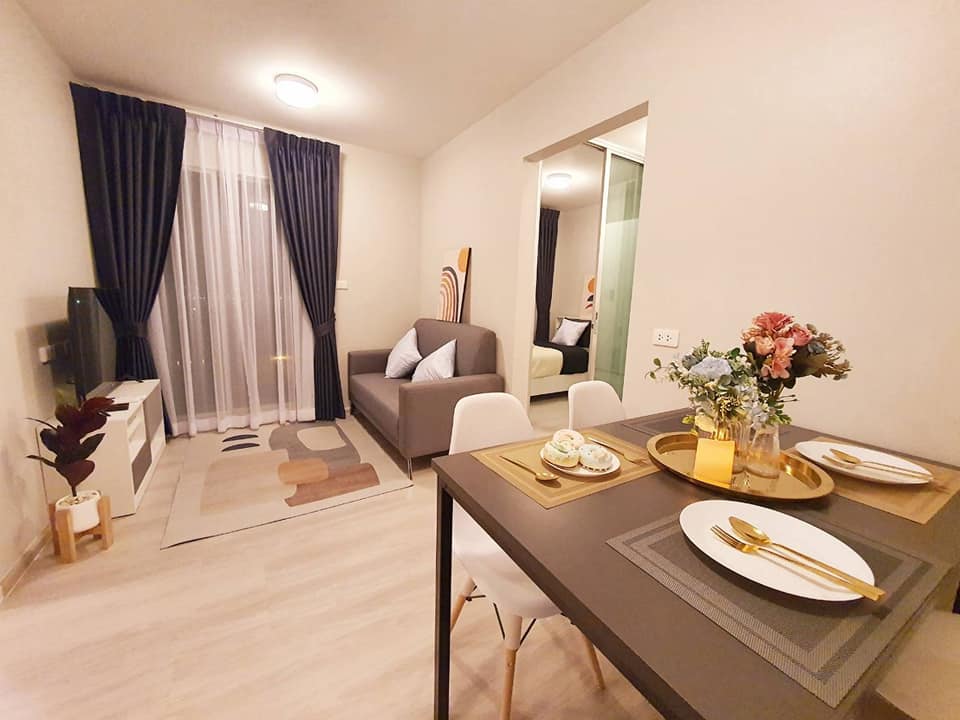 ปล่อยเช่าคอนโด พลัมคอนโด ราม 60 อินเตอร์เชนจ์ (Plum Condo Ram 60 Interchange) - 2ห้องนอน 1ห้องน้ำ 1ห้องนั่งเล่น - ใกล้ MRT ลำสาลี - ขนาดห้อง 36 ตรม. ชั้น 7 ตึก F