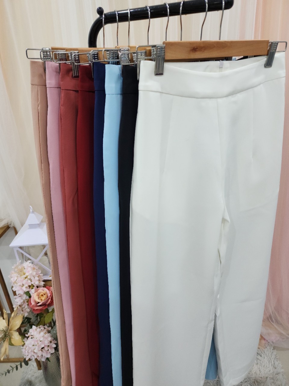 kudapy เซ็ทเสื้อแขนสั้น+กางเกง ผ้าสวยใส่ออกงาน ใส่ทำงานสวยดูดี