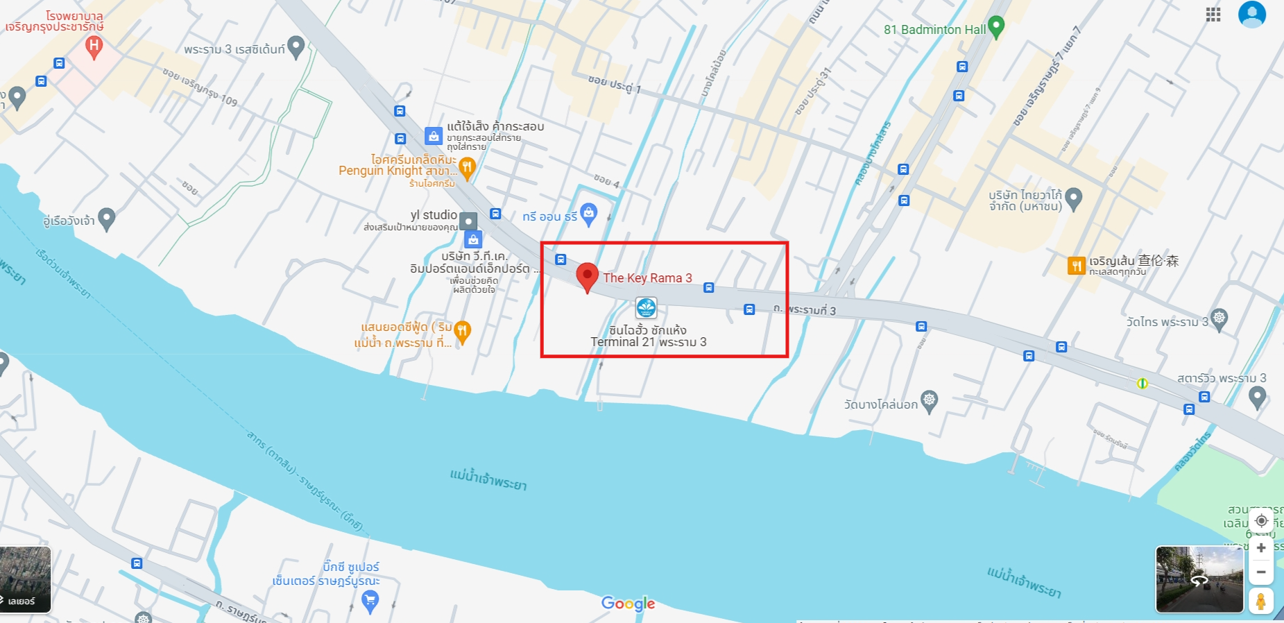 ปล่อยเช่าคอนโด The Key Rama 3 (เดอะ คีย์ พระราม 3) - วิวโค้งแม่น้ำและTerminal21 เฟอร์เครื่องใช้ไฟฟ้าครบครั้น - การเดินทาง: ติด Terminal21 พระราม3