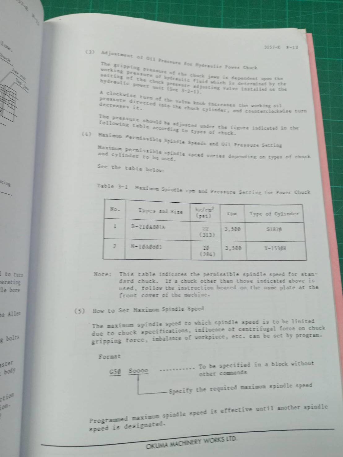 OKUMA OPERATION & MAINTENANCE MANUAL WIRING DIAGRAM