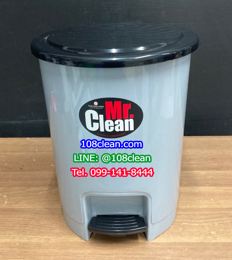 ถังขยะแยกประเภท เท้าเหยียบ ทรงกลม ขนาด 12 ลิตร