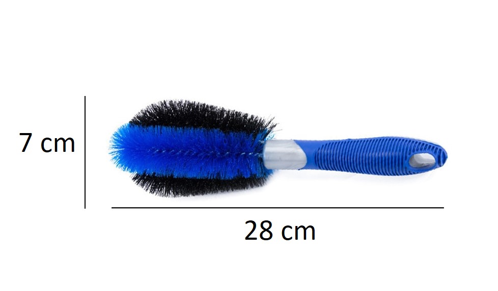แปรงขัดล้อรถยนต์ ยางรถยนต์ ทำความสะอาดล้อแม็กซ์ แบบมีด้ามจับ Car Wheel Cleaning Brush