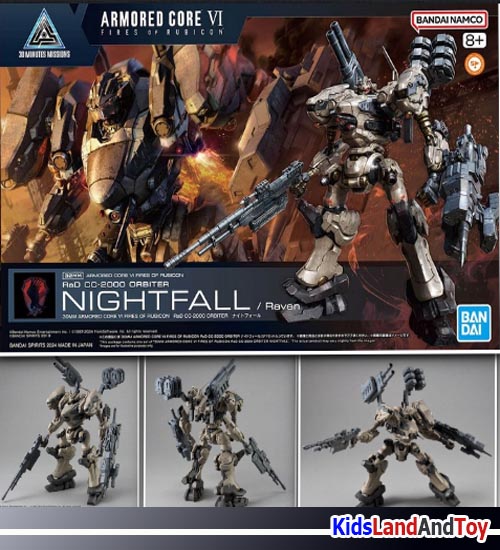 Bandai 4573102671684 30MM ARMORED CORE VI FIRES OF RUBICON RAD CC-2000 ORBITER NIGHTFALL