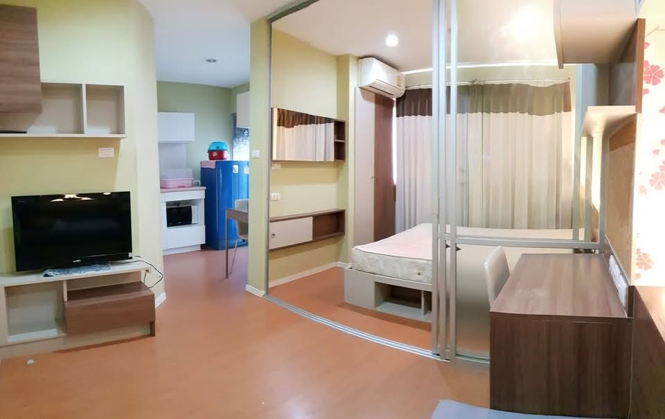 Low Rise โซนพื้นที่ ถนนเสรีไทย ขายห้องแบบ 1ห้องนอน 1ห้องน้ำ คอนโด Lumpini Condo Town Nida-Sereethai 2 (ลุมพินี คอนโดทาวน์ นิด้า เสรีไทย 2) ขนาดห้อง 23 ตรม. ชั้น 7 ตึก A