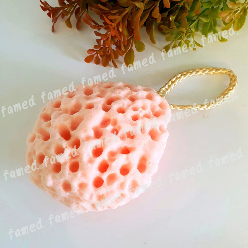 ฟองน้ำเด็กนุ่มนุ่ม ออร์แกนิค ขยายใหญ่พอดีมือเมื่อเปียกน้ำ