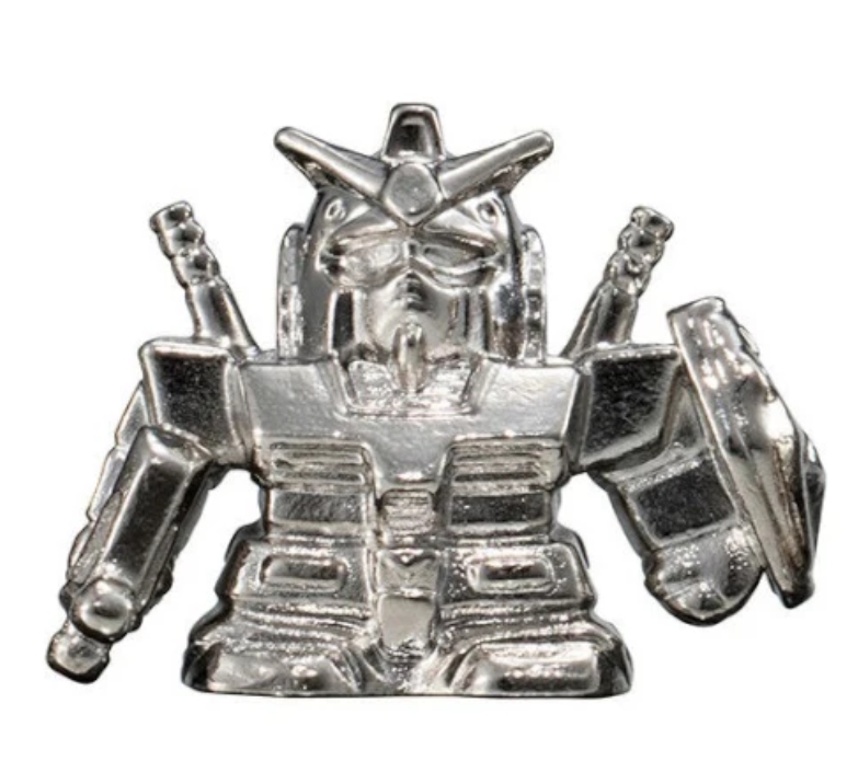 Gashapon Bandai 4582769927585*ได้ครบ 6แบบ สีเงิน **Mobile Suit Gundam Diecast Gashapon Warriors Series