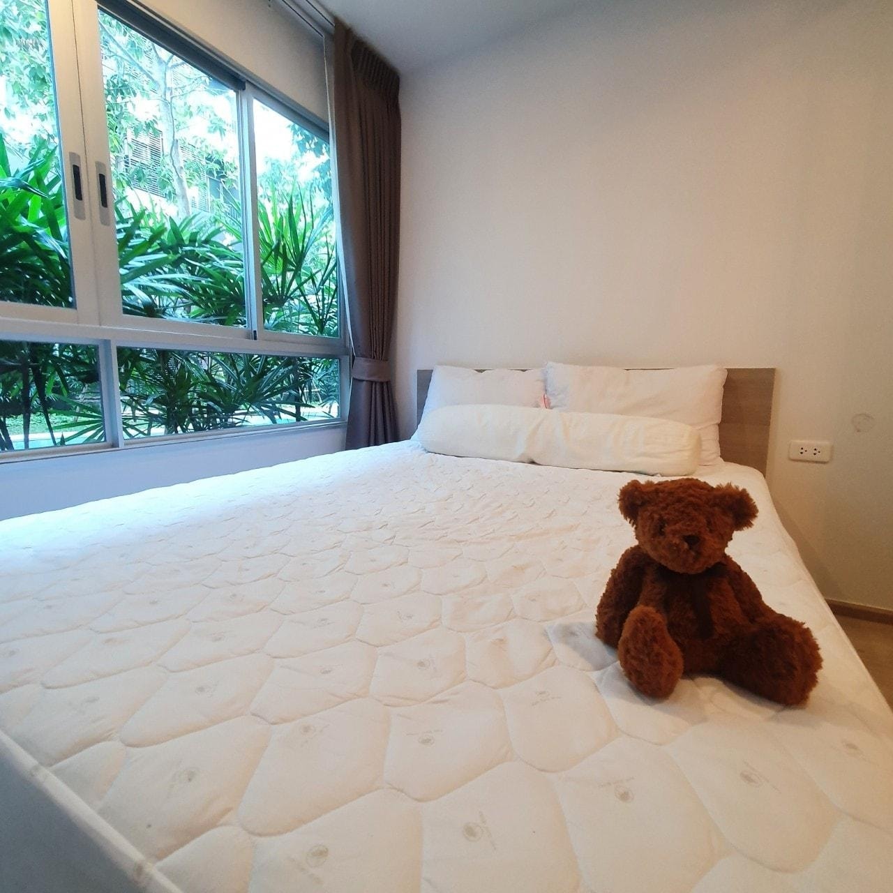 ปล่อยเช่าคอนโด Elio Del Moss Phaholyothin 34 (เอลลิโอ เดล มอสส์ พหลโยธิน 34) - เดินลงสระว่ายน้ำได้เลย 1ห้องนอน 1ห้องเอนกประสงค์ 1ห้องน้ำ 1ห้องนั่งเล่น - ใกล้ BTS เสนานิคม / เกษตร - ขนาดห้อง 35 ตรม. ชั้น 1 ตึก A