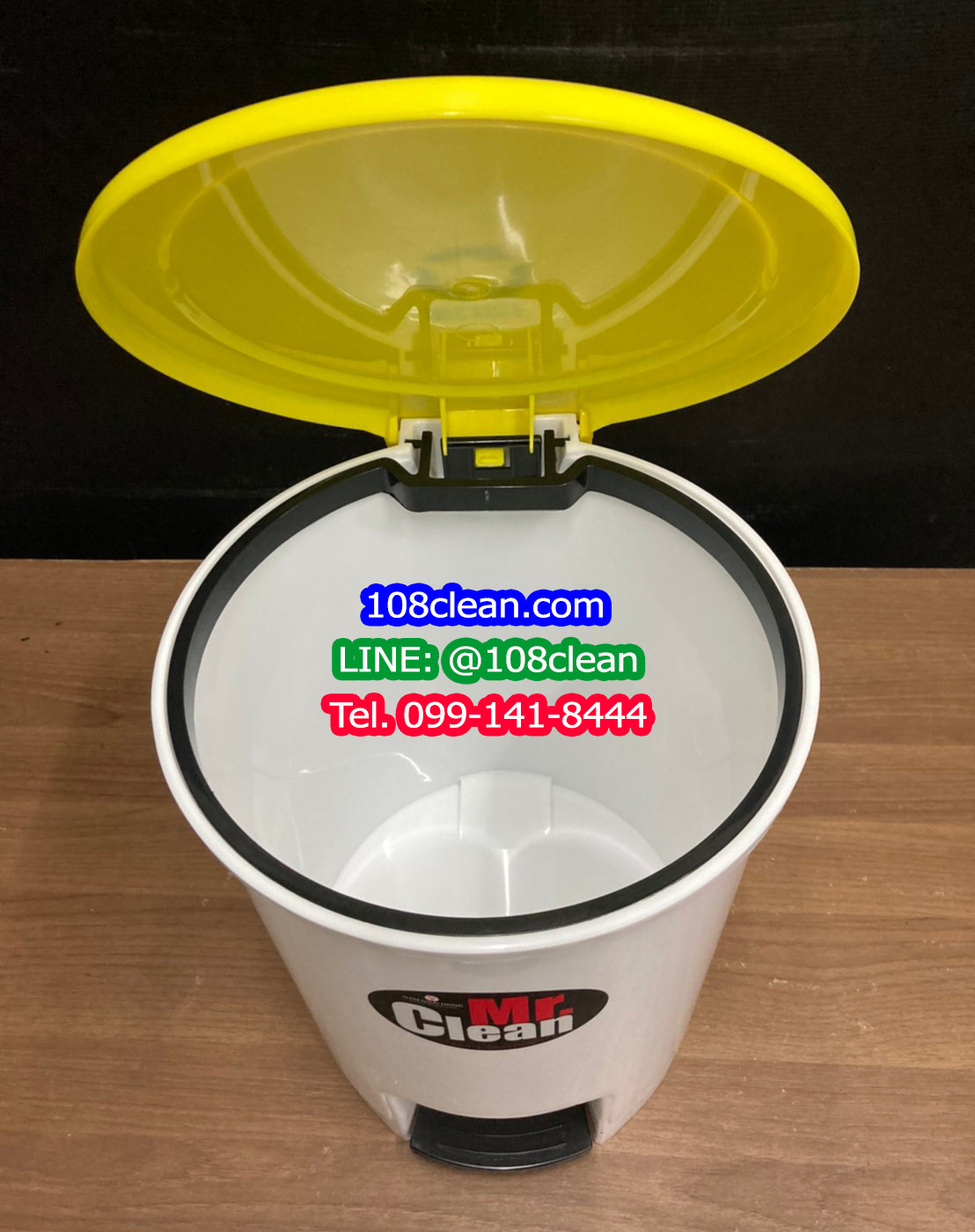 ถังขยะแยกประเภท เท้าเหยียบ ทรงกลม ขนาด 12 ลิตร