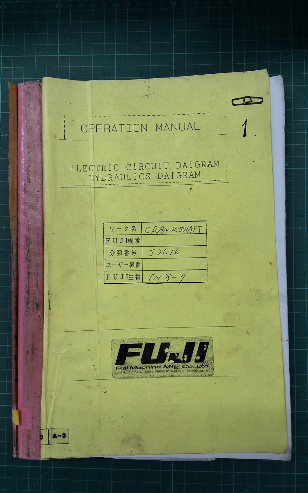 FUJI TN-81 HYD N3-1 WIRING LADDER DIAGRAM