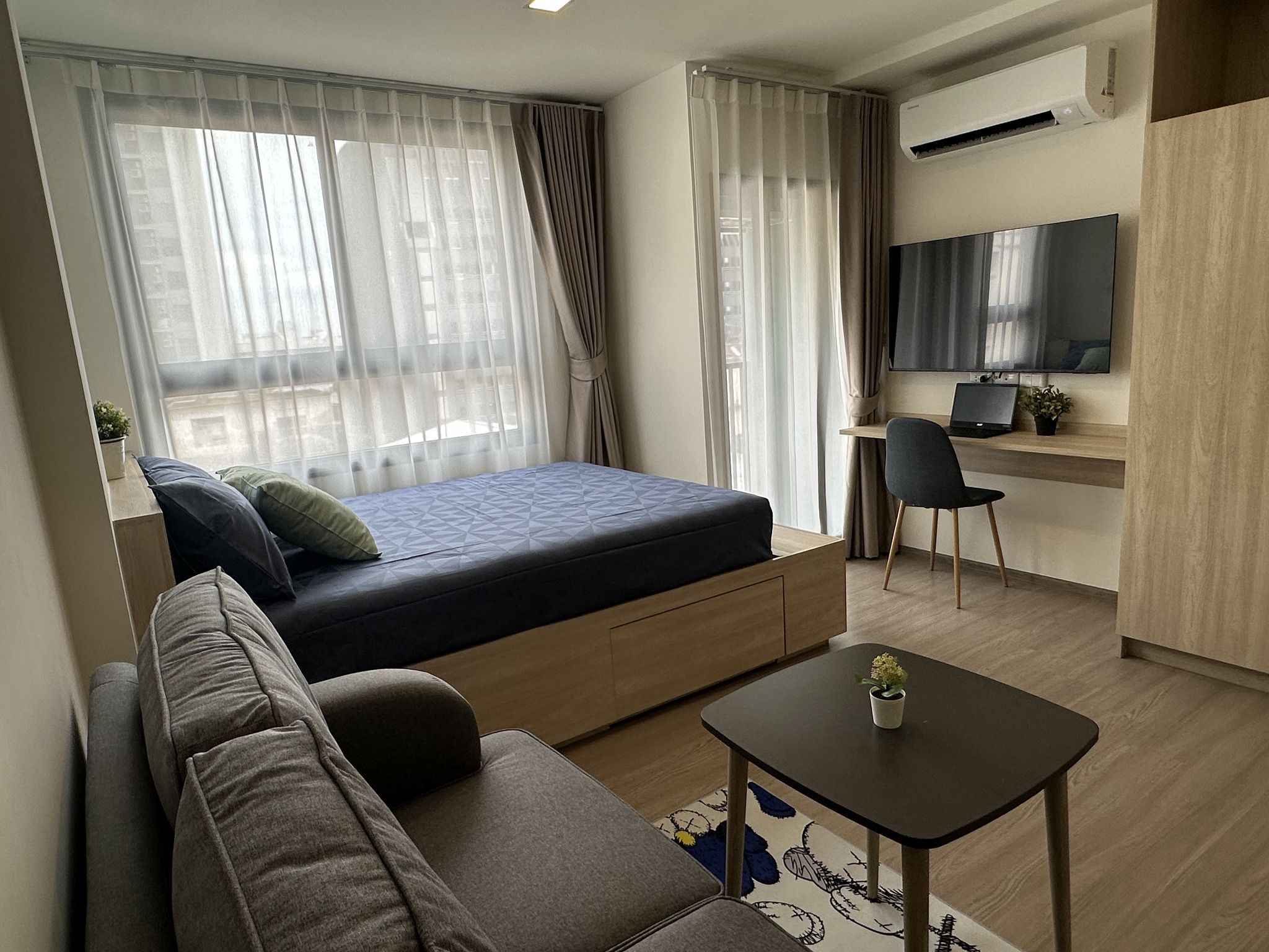 ให้เช่าคอนโด THE MUVE Pradipat (เดอะ มูฟ ประดิพัทธ์) โซน รถไฟฟ้า BTS สะพานควาย 1ห้องนอน / 1ห้องน้ำ ขนาดห้อง 24.5 ตรม. ชั้น 6