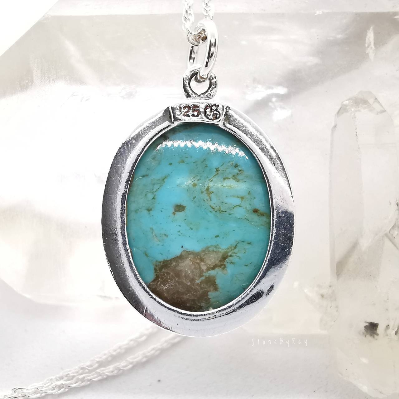 สร้อยคอเงินจี้หินเทอร์ควอยส์ Turquoise