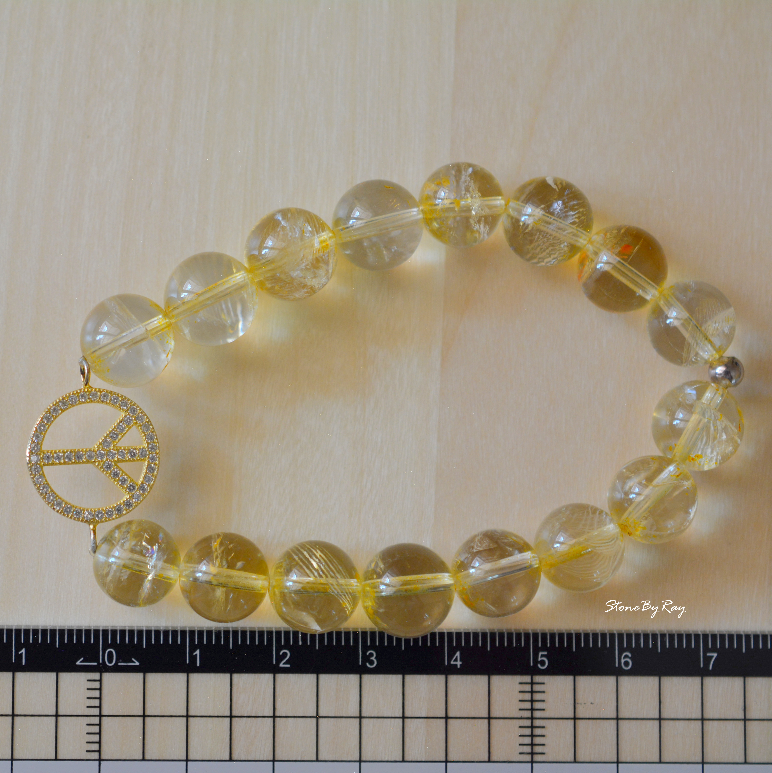 สร้อยข้อมือหินซิทริน(Citrine)