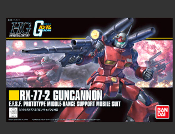 Bandai hg1/144 190 guncannon rx-77-2 4573102574022