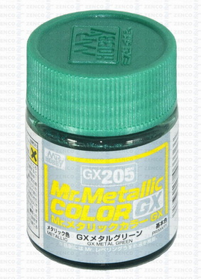 4973028033366 mr.hobby GX-205 Mr.metalic GX metal green 18ml.