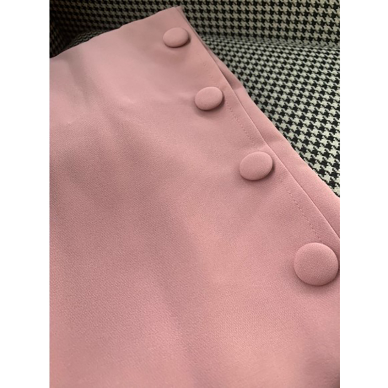 kudapy เดรสสั้นสีชมพูอ่อน,สีเหลือง,สีเขียว,สีดำ,สีชมพูนู้ด,สีแดงไวน์ ผ้านาโนเนื้อดี คอวีแขนตุ๊กตา