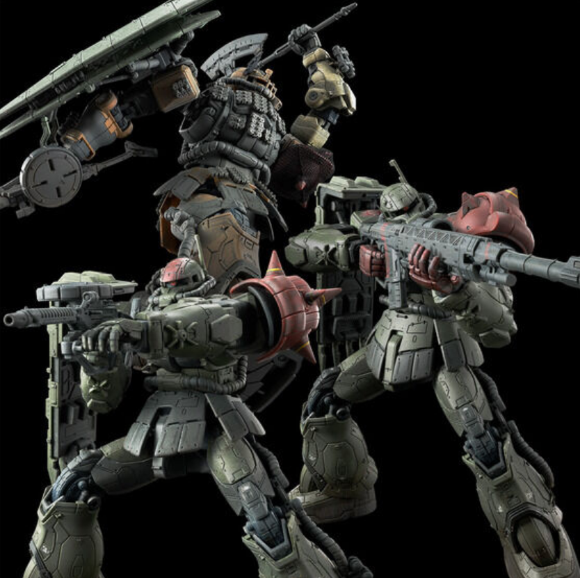 Bandai P-bandai 4573102672841 HG 1/144 ZAKU II F Type CHUBS & KALE UNDENTIFIED SOLARI Custom Parts Set [ RFV ]