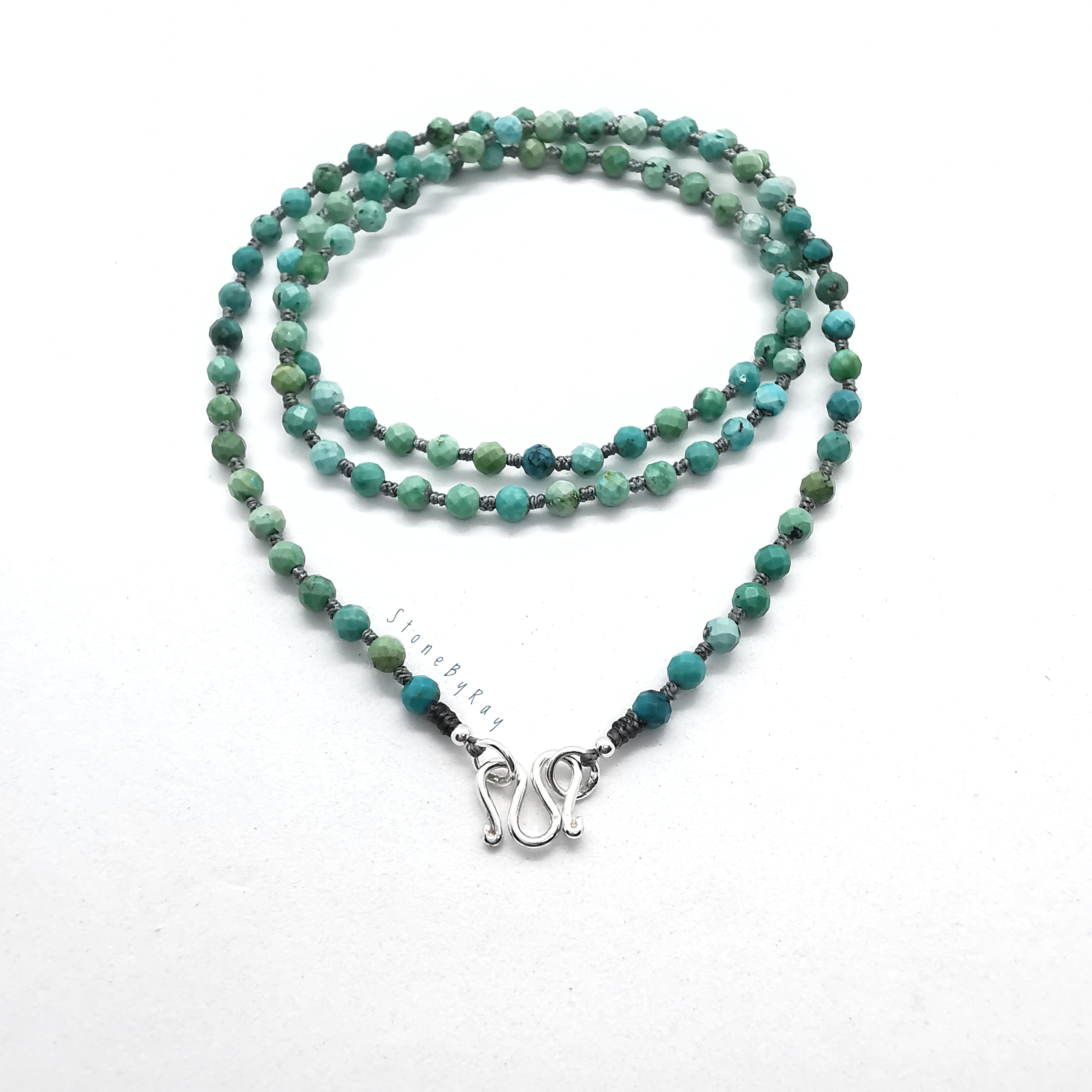 สร้อยคอเชือกถักหินเทอร์ควอยส์ Turquoise