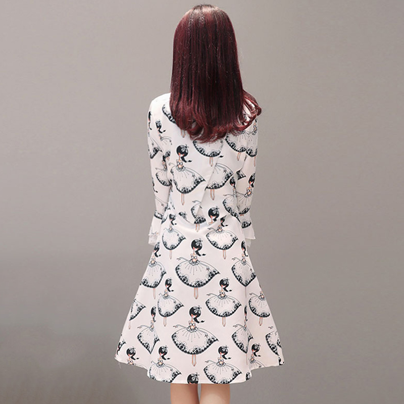 kudapy เดรสสีขาว ผ้าซาติน พิมพ์ลายรูปผู้หญิง ผูกโบว์ที่เอว M L XL