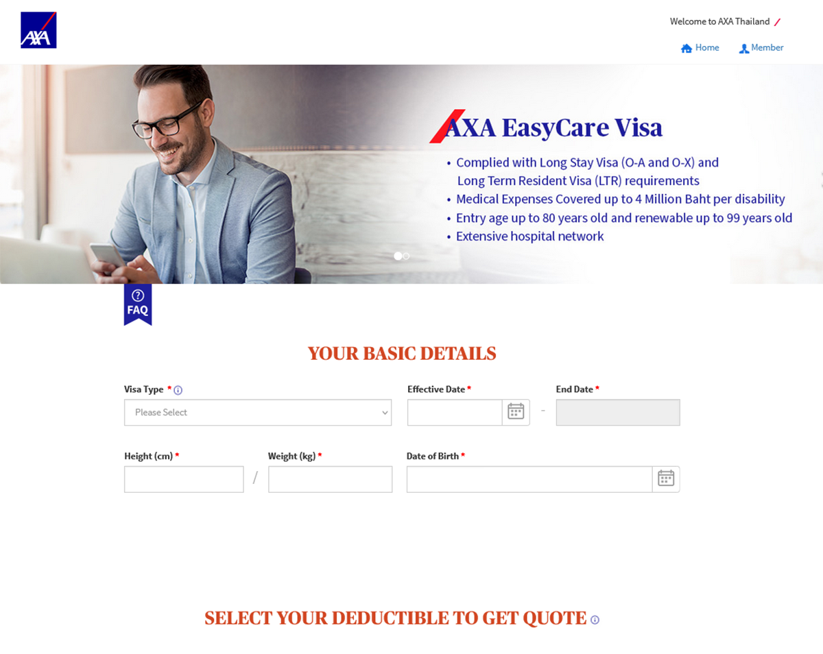 EASY CARE VISA HEALTH INSURANCE BY AXA