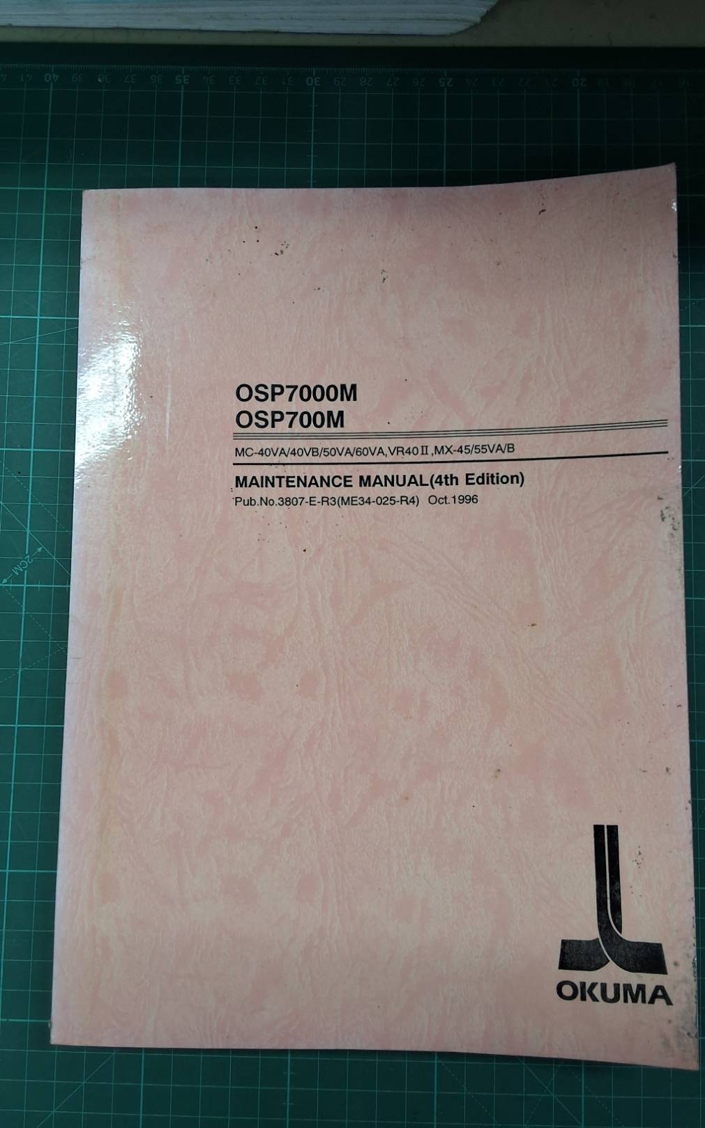 OKUMA OSP7000M OSP700M MAINTENANCE MANUAL WIRING DIAGRAM